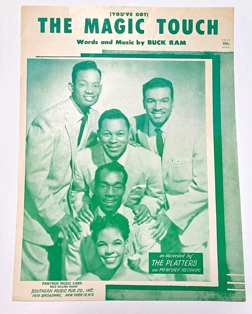 The Magic Touch  Recorded by The Platters  Sheet Music 1956 - $7.95