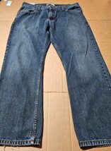 Levi Strauss Signature Bootcut Jeans Blue Demin High Rise 100% Cotton 36x30 - €12,69 EUR