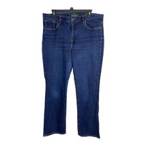 Ralph Lauren Jeans Womens Jeans Size 14 Petite Dark Wash Mid Rise Stretch - £18.40 GBP