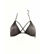 AGENT PROVOCATEUR Womens Bikini Top Elastic Triangle Elegant Black Size S - £85.13 GBP
