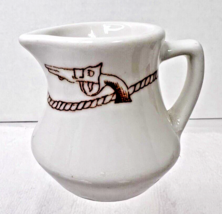 Vintage American Western Cowboy Ironstone Restaurant Diner Cream Jug 2 1... - $28.22