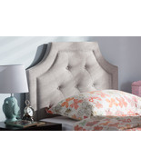 Augustine Greyish Beige Fabric Twin Size Headboard - $127.00