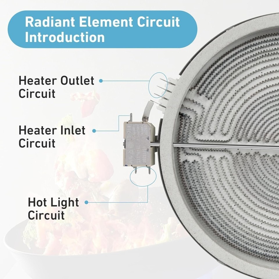 12" Triple Radiant Surface Element for GE - Enhanced Heat Distribution & Control Item image 9