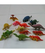 Lot Of (13) 2&quot; Dinosaur Children Toys Triceratops Pterodactyl Stegosaurus - £9.90 GBP