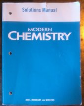 Holt Modern Chemistry - Solutions Manual Holt, Rinehart and Winston, Inc. - £16.29 GBP