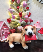 Valentines Day Dachshund Dog Resin Figurine Statue Decor 9.75&quot; New - $42.99