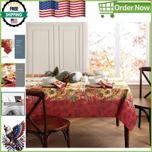 Charming Swaying Leaves Holiday Tablecloth - Ideal for Thanksgiving Tables - $526.10 MXN