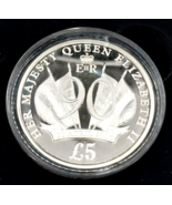 Her Majesty The Queen 90th Birthday 925 Ltd Ed 2500 Silver £5 Proof  201... - $69.13