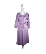 Saks Fifth Avenue Kollection Ltd Vintage 1970's Lavender Striped Sash Ti... - €55,11 EUR