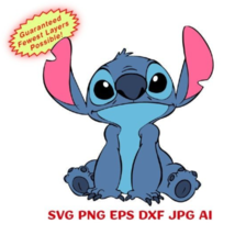 Stitch Download-Cricut/Silhouette/Canvas/Laser Engraving-Svg Png Dxf Eps... - $2.85