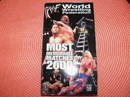 WWF- MOST MEMORABLE MATCHES OF 2000  VHS wrestling EUC - £14.00 GBP