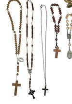Vintage Catholic Lot Rosaries Medals Crucifixes Prayer Cards Ephemera image 4