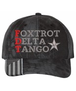 Foxtrot Tango Delta Hat Embroidered Donald Trump Hat TYPHOON Adjustable hat - $495.41 MXN