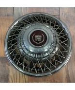 1985-1987 Cadillac DeVille Wire Spoke 14 in Hubcap Wheel Cover with Red ... - $75.66 CAD