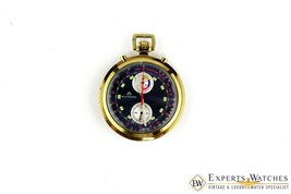 Vintage 1970s Bucherer Chronograph Panda Pocket Watch Regatta Doctor Soc... - £804.87 GBP
