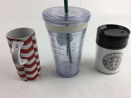 Starbucks ToGo Tumbler 16oz 2011 Insulated cold cup Clear Lot Mugs Lids - $287.57 MXN