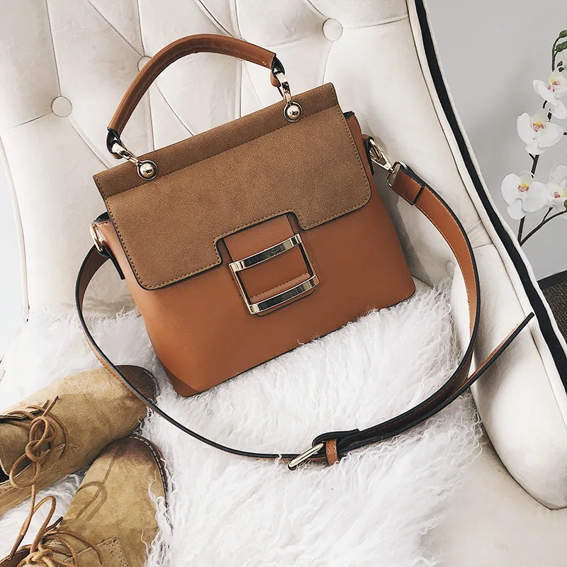 Women Bag Vintage Shoulder Bags Buckle PU Leather Handbags Crossbody Bags For Wo - £36.11 GBP