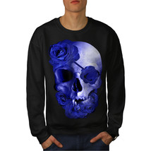 Wellcoda Biker Skeleton Rock Mens Sweatshirt, Soul Casual Pullover Jumper - £23.72 GBP+