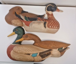 1978 Vintage Duck Decoy Wall Sculptures Burwood Products Company #2240 &amp;... - $42.90