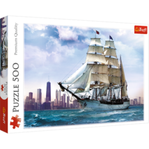 500 Piece Jigsaw Puzzles, Sailing towards Chicago, Lake Michigan, City S... - $18.66
