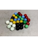 Vintage Lot Of 30 Multicolored Marbles - $184.34 MXN