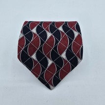 Mens Necktie, Silk, Suit, Formal, Size 58 By 4 Inches, Red And Black - $9.99