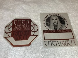 CHER 2 UNUSED THE LIVING PROOF FAREWELL TOUR TICKET BACKSTAGE PASSES Gue... - $9.98