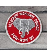 Boy Scouts America Patch Allegheny Highlands Council Pow-Wow &#39;87 1987 El... - £11.03 GBP