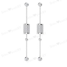 S925 Sterling Silver Diamond Drop Earrings for Women Cute/Romantic Castle Jewelr - £28.56 GBP