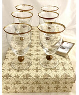 6 PCs J Preziosi Lavarato A Mano Italian Vintage Drinking Glasses Handma... - $34.65