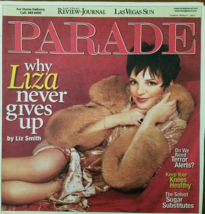 Liza Minnelli, Solar Cooker, Sugar Substitutes @ Parade Magazine Mar 1, 2009 - £4.44 GBP