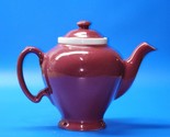 Vintage Ceramic McCormick Tea Baltimore MD USA Maroon Teapot With Lid &amp; ... - $24.72