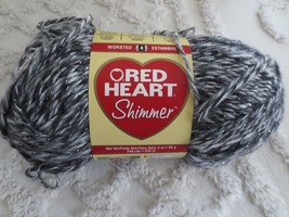 3 oz. Red Heart SHIMMER 97% Acrylic 3% Metallic Polyester ZEBRA 4 Med.  YARN - $5.94