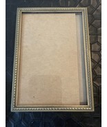 Vintage Gold Tone Brass 3,5” X 5” Photo Frame Free Standing - £9.73 GBP