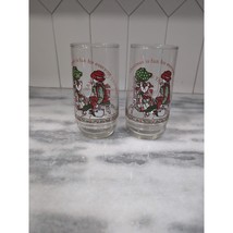 Holly Hobbie 1977 Coca Cola Merry Christmas Glasses, Set of 2, Collectible Vtg - $9.90