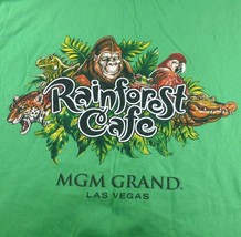 Rainforest Cafe MGM Grand Las Vegas Green Souvenir T-Shirt L Cotton Crew... - $19.00