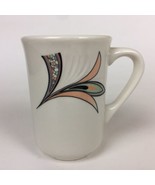 Oneida Espree (9511M) Coffee Tea Mug Cup White With Art Deco Design 4” Tall - £11.73 GBP