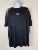 RealTree Men Size XXL Black Performance Light Compression T Shirt - $6.31
