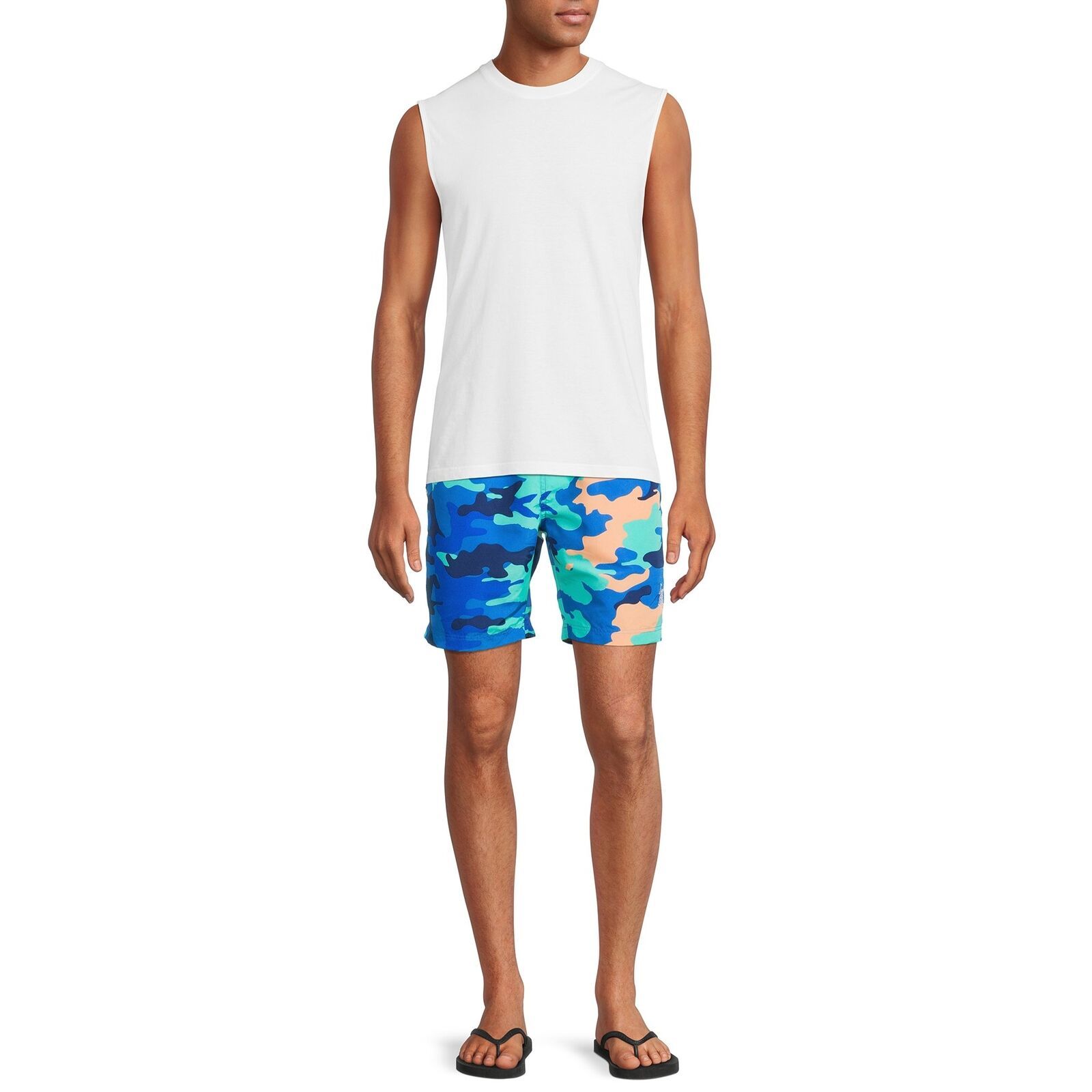 U.S. Polo Assn. Men's 7” Color Camouflage Swim Shorts Size 2XL Color Blue Item image 2