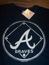 Vintage Style Atlanta Braves Mlb Baseball Diamond T-Shirt Medium New w/ Tag - £15.82 GBP