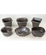 6 Mixed Japanese Yokkaichi Shito Mame Bonsai Pots, Cactus &amp; Accent Plant... - $69.99