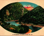 Picturesque Delaware Water Gap Pennsylvania PA Linen Postcard Q12 - $3.91