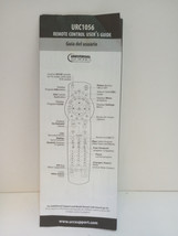 Universal Remote URC1056 Paper Manual English Enspanol TV VCR DVD Codes - £7.46 GBP