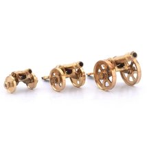 Brass Cannon Set of Three for Home Decoration House Decoration Small Ant... - £18.70 GBP