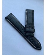 for Panerai black leather watch strap band PAM 24mm Without clasp - £18.47 GBP