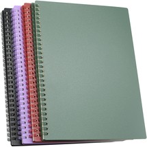 Spiral Notebook, 4 Pcs 10&quot; X 7&quot; X 4&quot; B5 Thick Plastic Hardcover 7Mm College - £29.83 GBP