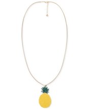 Alfani Gold-Tone Colored Pineapple Long Pendant Necklace, 34 + 2 Extender - $24.99