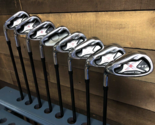 USED LEFT HANDED PFT X9 Men Extreme Moi Iron Set #4-SW *UNBRANDED #7* 54... - $222.92