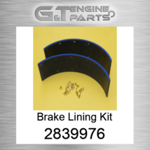 2839976 Brake Lining Kit Fits Caterpillar (New Aftermarket) - £87.09 GBP