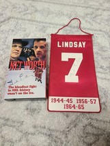 Autographed Hockey Hall Of Fame Hhof Ted Lindsay Banner Vhs Tape Net Worth Lot - £30.67 GBP